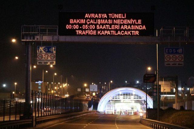 Avrasya Tüneli Trafiğe Kapatıldı