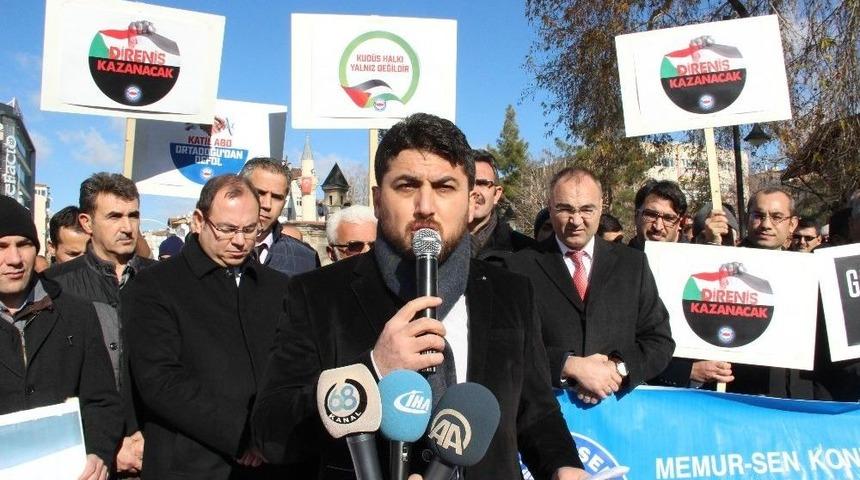 Karamanlı Stk’lardan “kudüs” Protestosu