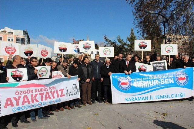 Karamanlı Stk’lardan “kudüs” Protestosu