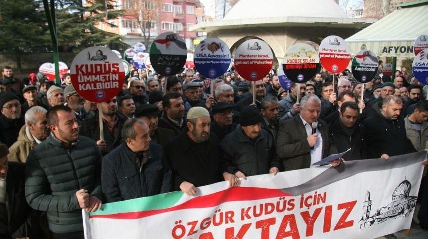 Afyonkarahisar’da İsrail Ve Abd Başkanı Trump’a Tepkiler Büyüyor