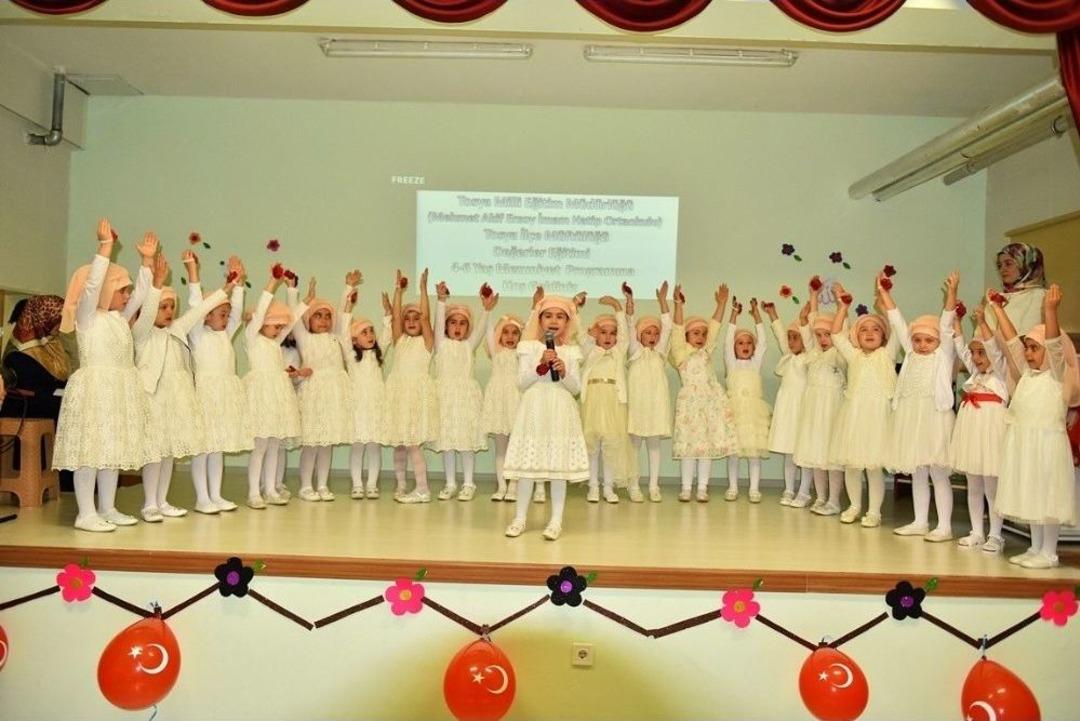 Tosya&rsquo;da 4-6 Yaş Kur&rsquo;an Kursu &Ouml;ğrencileri, Mezuniyet Coşkusu Yaşadı