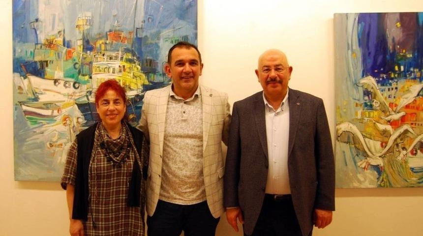 Raif Kalyoncu&rsquo;nun Resim Sergisine İlgi