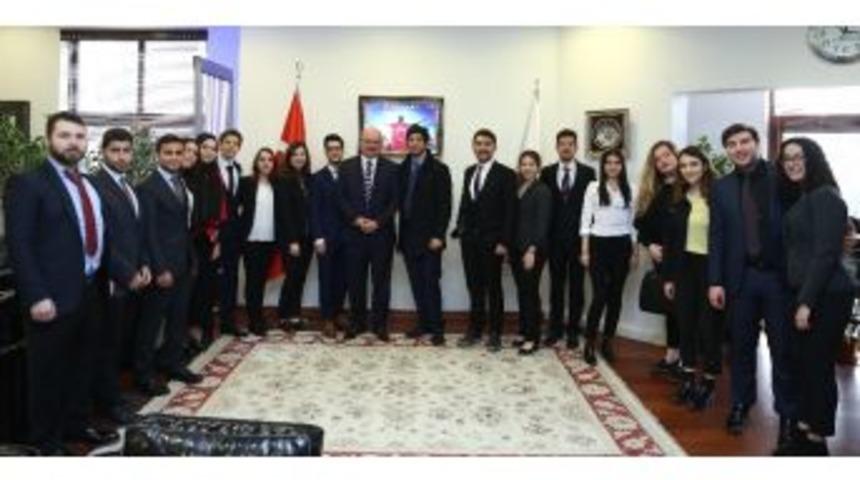 Ato Başkanı Baran, Öğrencilerle “çay Sohbeti” Yaptı