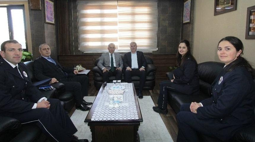 Emniyet Teşkilatı&rsquo;ndan Başkan Memiş&rsquo;e Ziyaret