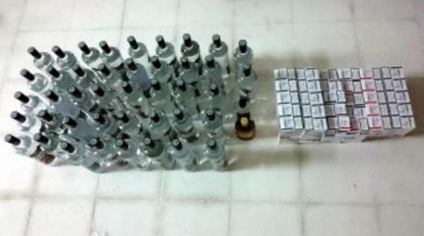 Samsun&rsquo;da Ka&ccedil;ak İ&ccedil;ki Ve Sigara Ele Ge&ccedil;ti