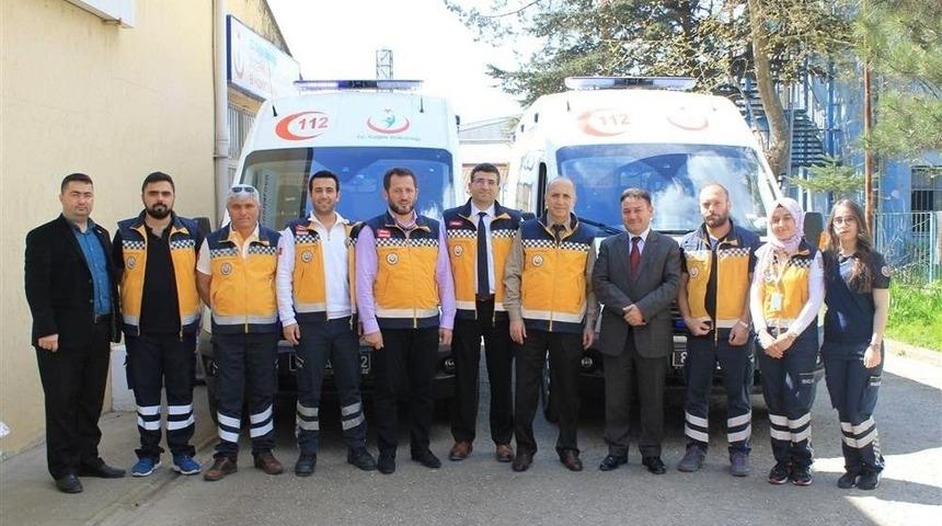 D&uuml;zce&rsquo;de Sağlık Bakanlığında 2 Adet Ambulans