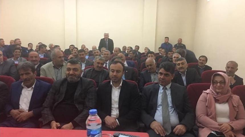 Ak Parti Kars İl Başkanı &Ccedil;alkın, Sarıkamışlı Muhtarlara Bir Araya Geldi