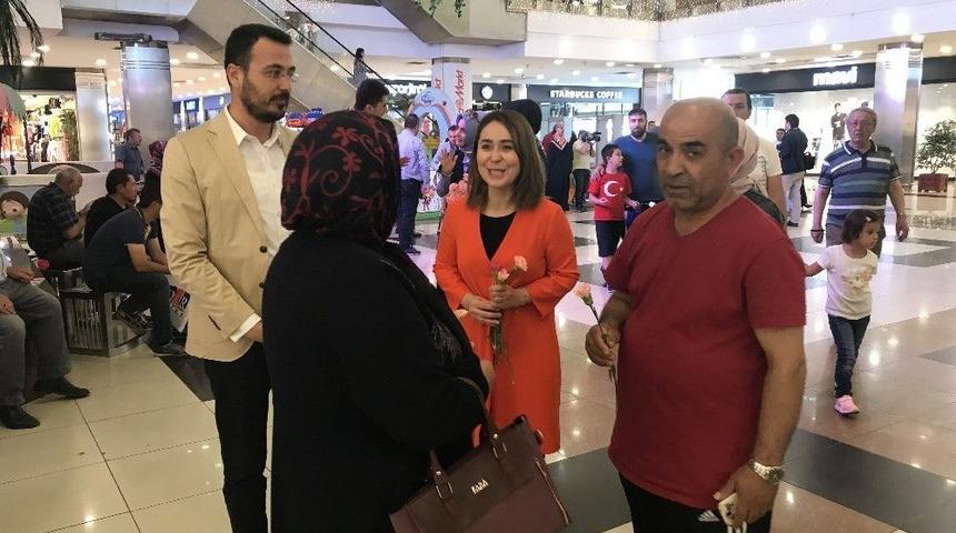 Ak Parti Konya Milletvekili Adayı Zerrin &Ouml;zel Se&ccedil;im &Ccedil;alışmalarını S&uuml;rd&uuml;rd&uuml;