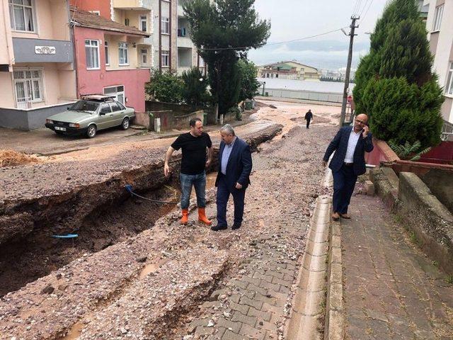 Başkan İsmail Baran, Zarar Gören Evleri İnceledi