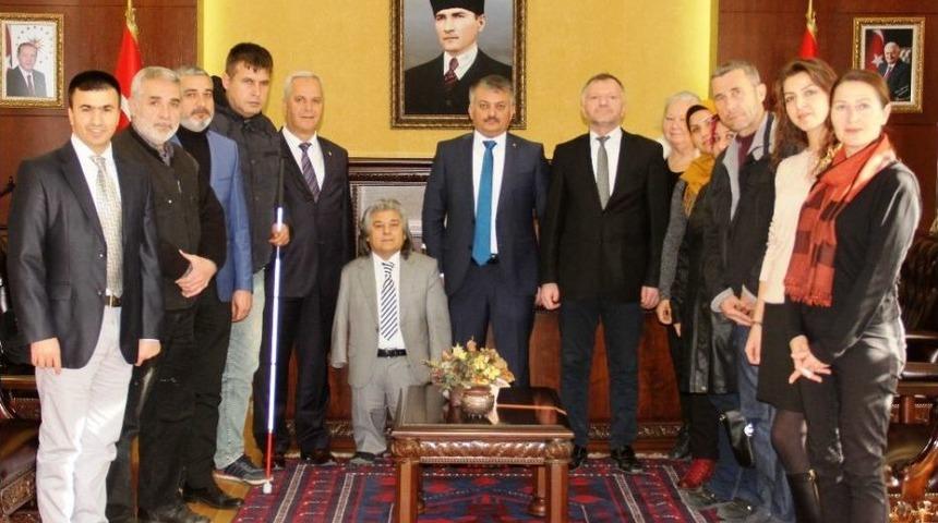 Engelli Dernekleri Vali Yazıcı’yı Ziyaret Etti