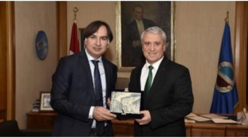 Ytb Başkan Yardımcısı T&ouml;mer Konusunda Rekt&ouml;r G&uuml;ndoğan İle G&ouml;r&uuml;şt&uuml;