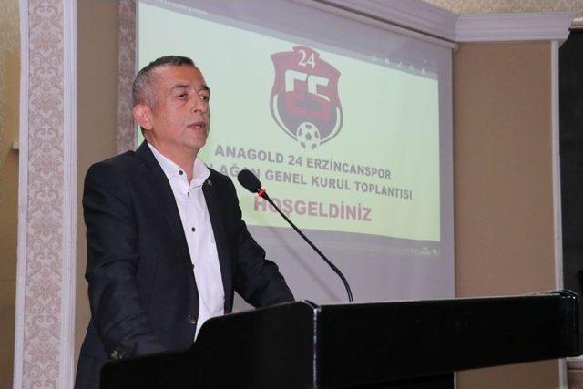 Ahmet Tanoğlu Yeniden Anagold 24 Erzincanspor Kulüp Başkanı Seçildi