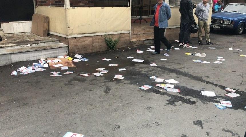 (&ouml;zel) Sarıyer&rsquo;de Ak Parti Se&ccedil;im Aracının Şof&ouml;r&uuml; Darp Edildi