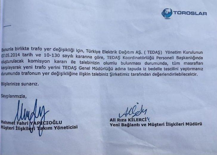 11 Katlı Apartmanın Zemin Katında Trafo G3