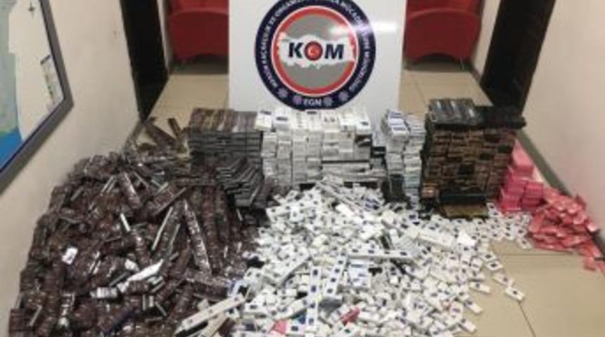 6 Bin Paket Ka&ccedil;ak Sigara Ele Ge&ccedil;irildi