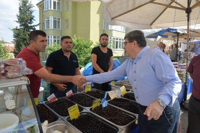 Başkan Can’dan Esnaf Ve Vatandaş Ziyareti