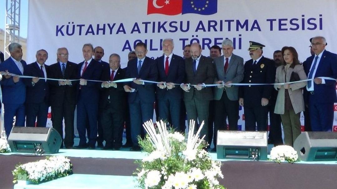 K&uuml;tahya Belediyesi&rsquo;nin 18 Milyon Euro&rsquo;luk Atıksu Arıtma Tesisi&rsquo;ni Bakan &Ouml;zhaseki A&ccedil;tı