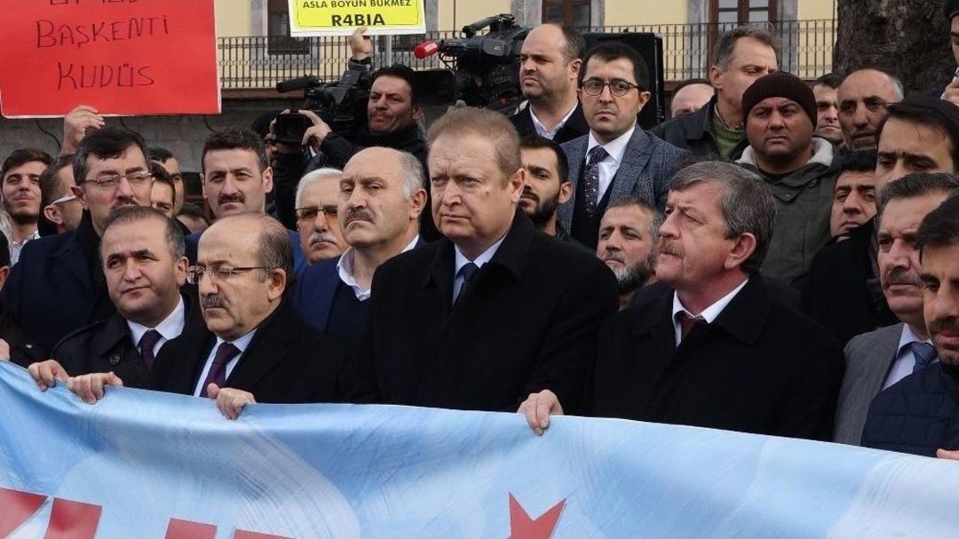 Trabzon&rsquo;da Cuma Namazı Sonrasında &ldquo;kud&uuml;s&rdquo; Protestosu