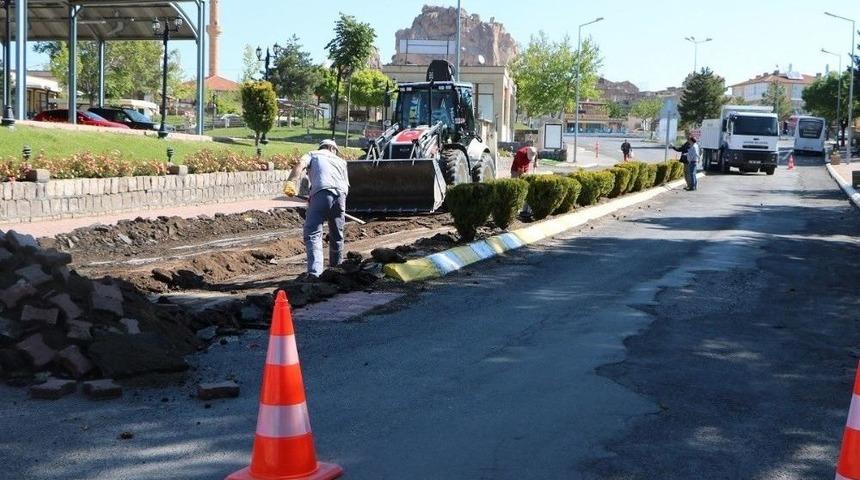 U&ccedil;hisar&rsquo;da Yol Ve Kaldırım &Ccedil;alışmaları Başladı