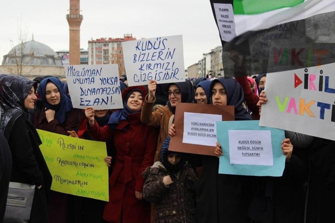 Sivas, Tokat Ve Yozgat&rsquo;ta Abd&rsquo;nin Kud&uuml;s Kararı Protesto Edildi