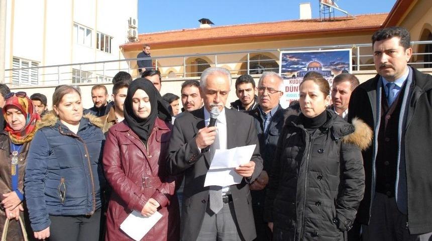 Burdur’da Abd’nin Kudüs Kararına Tepki