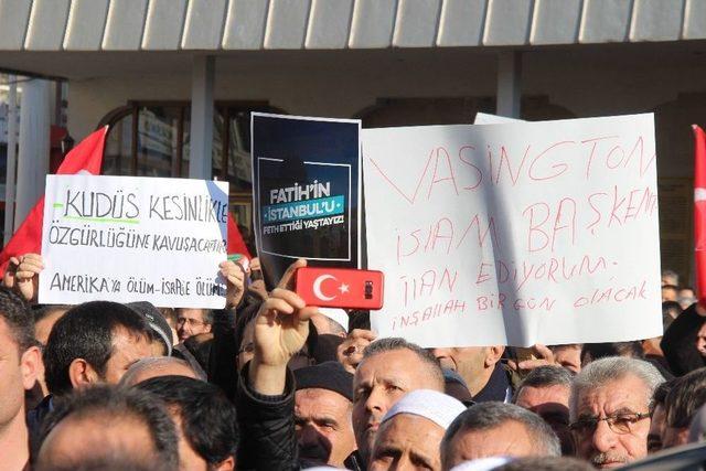 Abd’nin ‘kudüs’ Kararına Elazığ, Bingöl Ve Tunceli’den Tepki