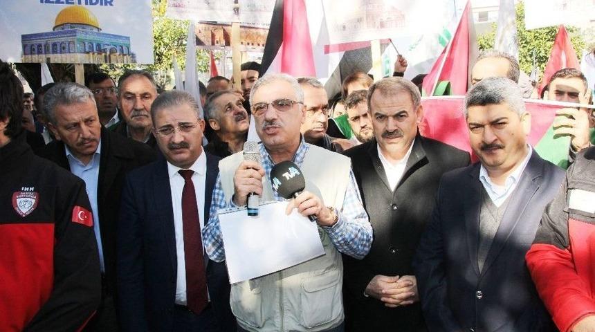 Hatay’da Kudüs Kararı Protesto Edildi