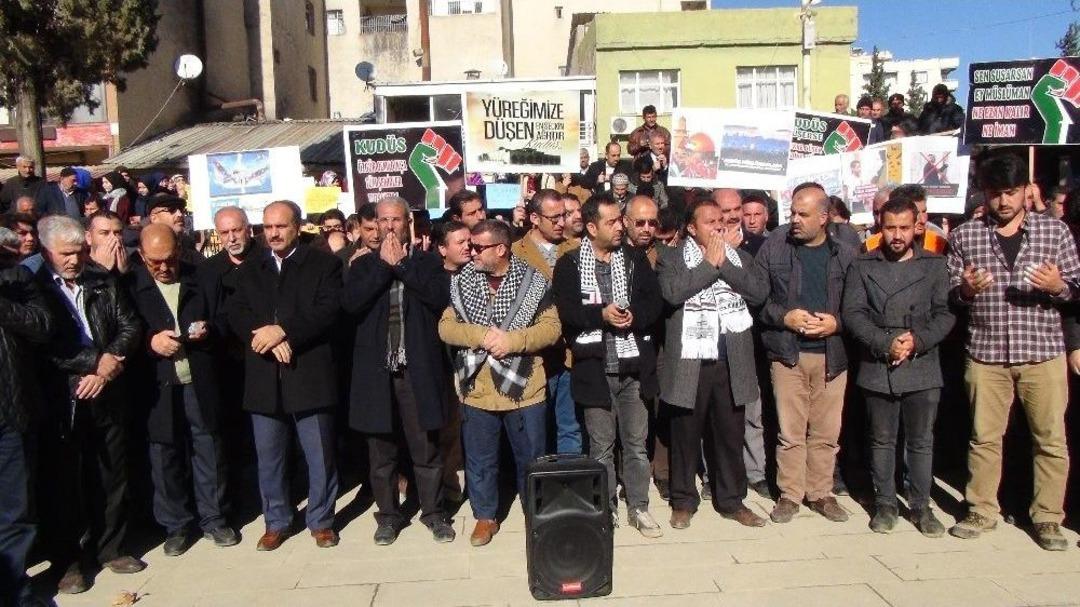 İslahiye&rsquo;de Kud&uuml;s Protestosu