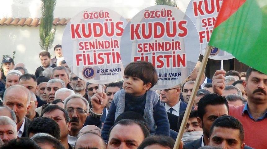 Trump&rsquo;ın Kud&uuml;s Kararı Osmaniye&rsquo;de Protesto Edildi
