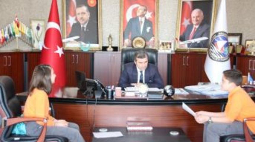 &Ouml;ğrencilerden Başkan Yemenici&rsquo;ye Ziyaret