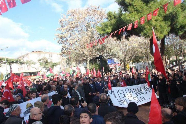 Tekirdağ’da ’kudüs’ Protestosu G4