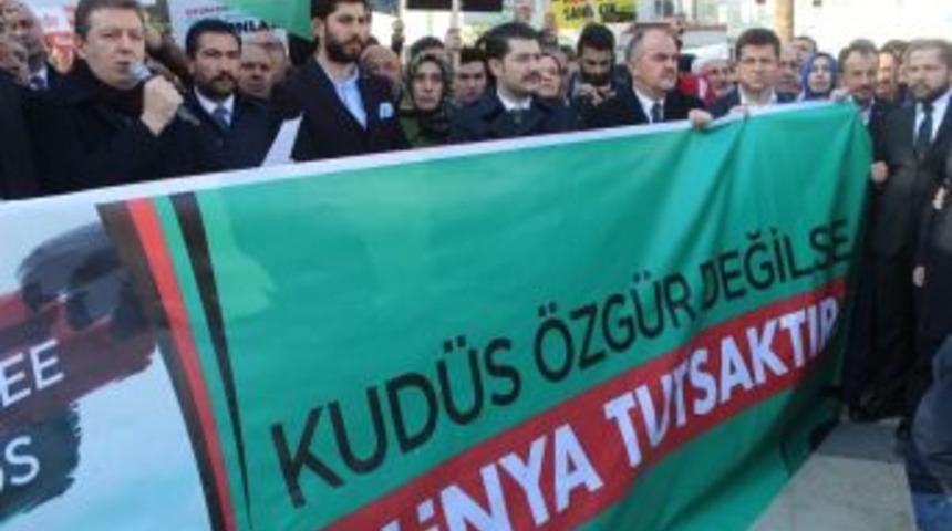Denizli’de Trump’ın ‘kudüs Kararı’ Protesto Edildi