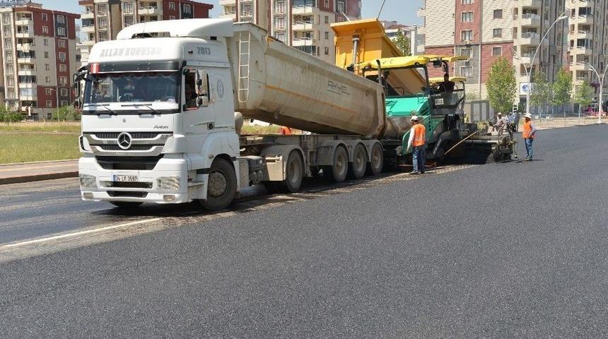 Kamışlo Bulvarı Asfaltlanıyor