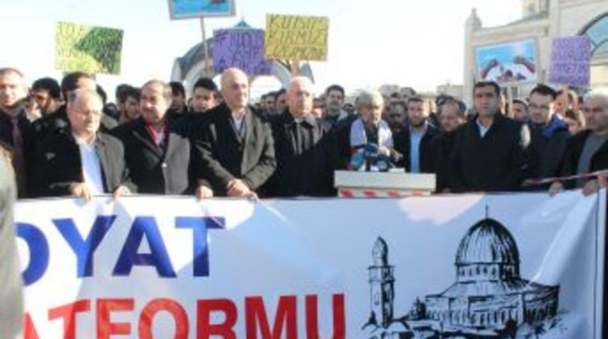 Midyatlılar Abd&rsquo;nin Kud&uuml;s Kararına Tepki G&ouml;sterdi