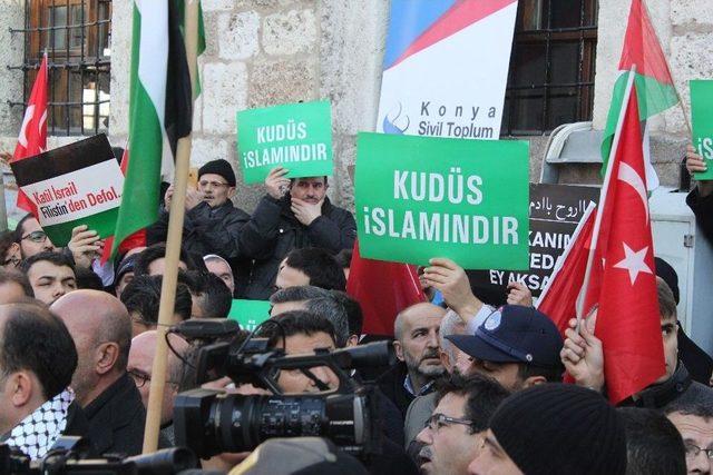 Konya’da Kudüs Protestosu