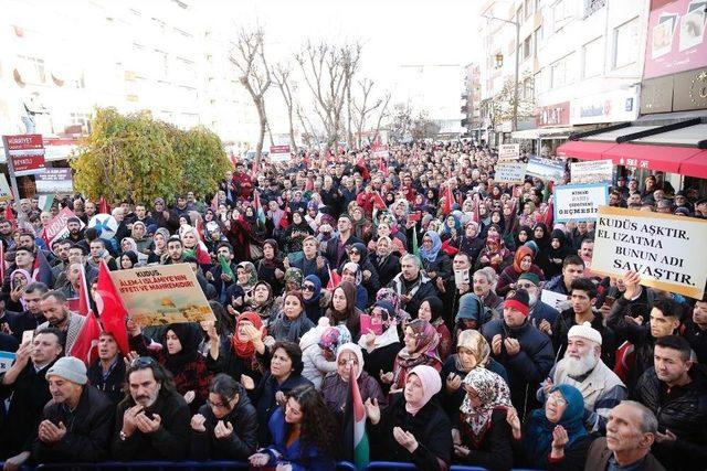 Küçükçekmece’de Binler, Kudüs İçin Tek Yürek Oldu