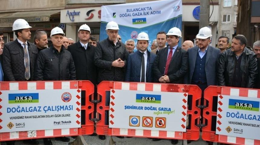 Bulancak’ta Doğalgaz İçin İlk Kazma Vuruldu