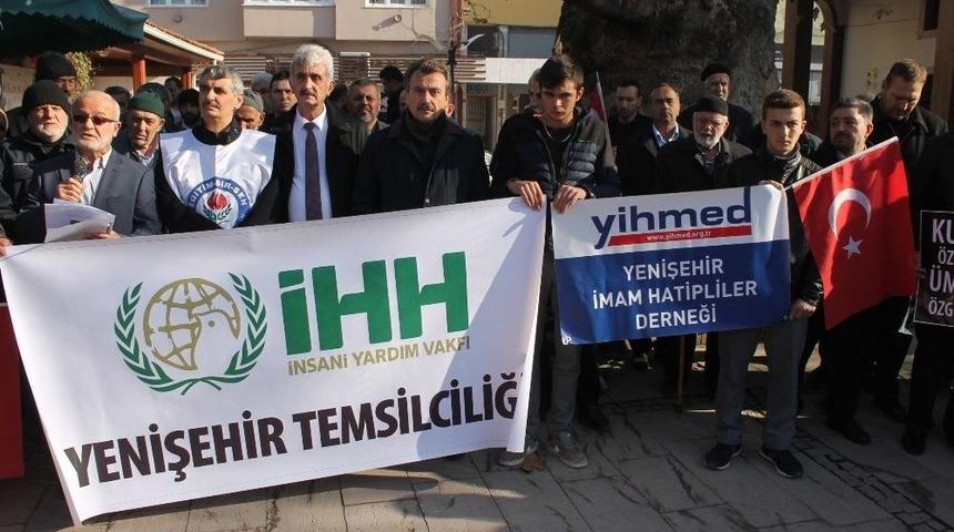 Yenişehir&rsquo;de Kud&uuml;s Mitingi