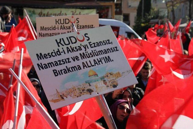 Beykoz’da ‘kudüs’ Protestosu