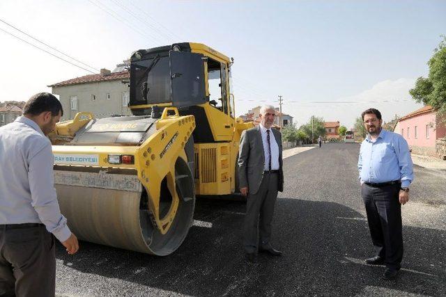 Aksaray’da Asfalt Çalışmaları Devam Ediyor