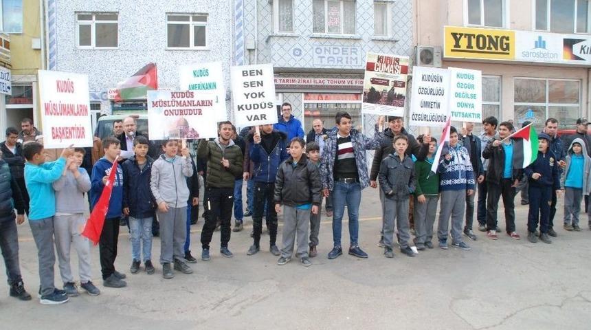 Abd’nin Kudüs’ü Kararı Keşan’da Protesto Edildi