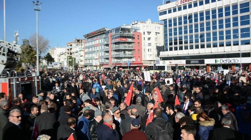 Uşak’ta Kudüs Protestosu