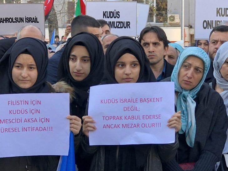 Çorlu’da İsrail Ve Amerika Protestosu G3