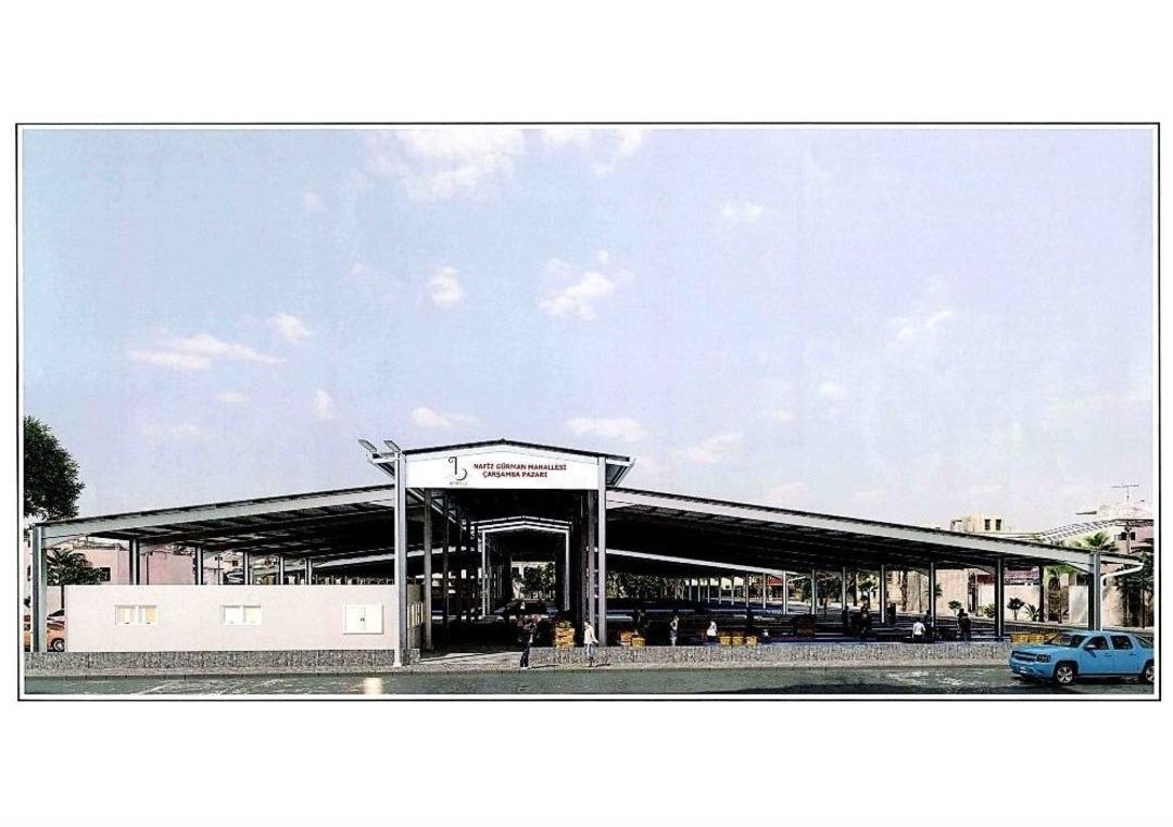 Nafiz G&uuml;rman Mahallesine Modern Pazar Yeri