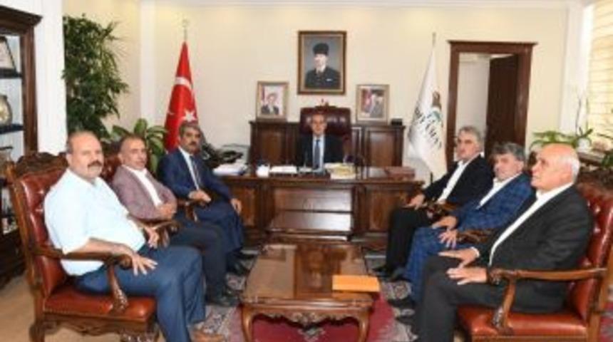 Esnaf Odaları Birliği Vali Kalkancı&rsquo;yla Bir Araya Geldi