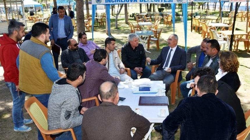 Başkan Kale M&uuml;teahhitlerin Sorunlarını Dinledi