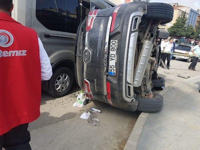 Kontrolden Çıkan Cip Devrildi: 1 Yaralı