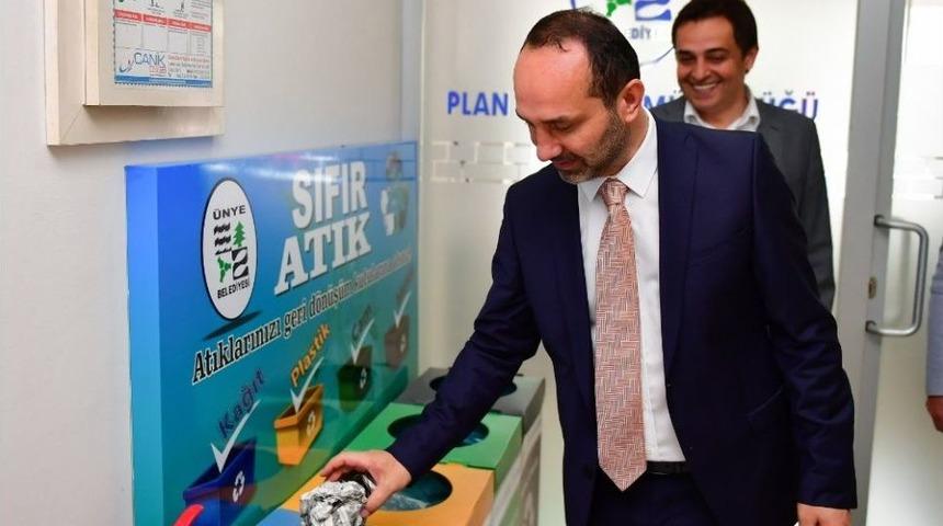 &Uuml;nye Belediyesinde &lsquo;sıfır Atık&rsquo; Projesi Uygulanıyor