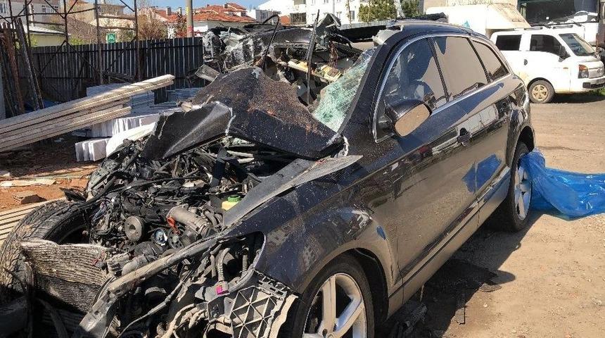 Tekirdağ&rsquo;da 3 Arkadaşa Mezar Olan Cip Hurdaya D&ouml;nd&uuml;