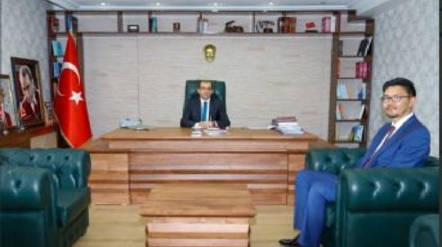 M&uuml;ft&uuml; Karayiğit&rsquo;ten Kaymakam Ayca&rsquo;ya Ziyaret